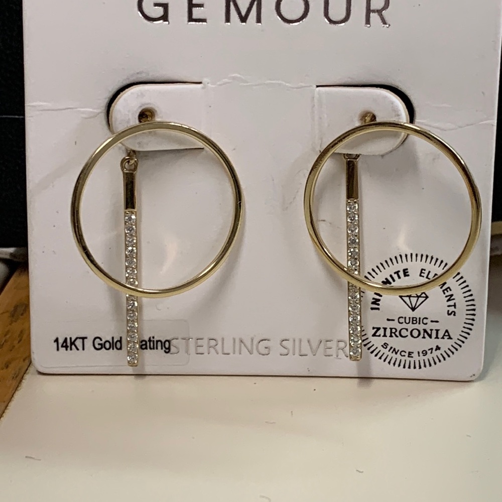 14k gold plated Sterling earrings